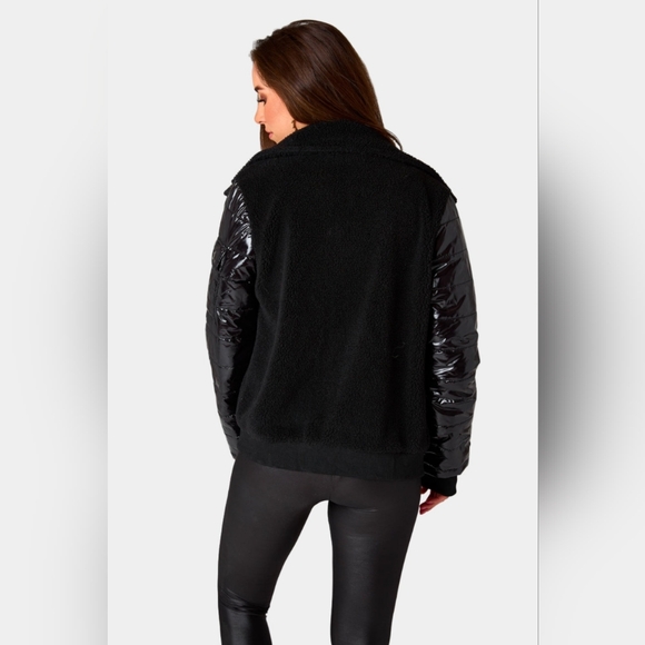 Buddy Love Brody Sherpa Bomber Jacket, Size Small, NWT - Picture 3 of 9